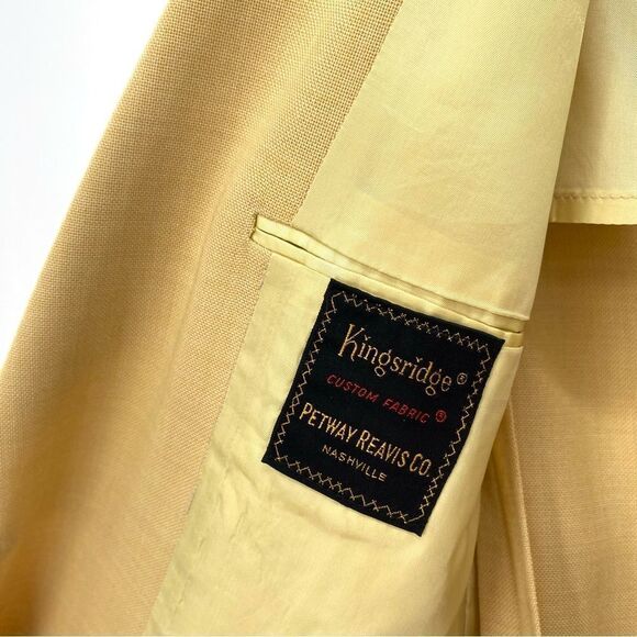 Vintage 1960s Yellow Kingsridge Suit Jacket - Picture 5 of 16